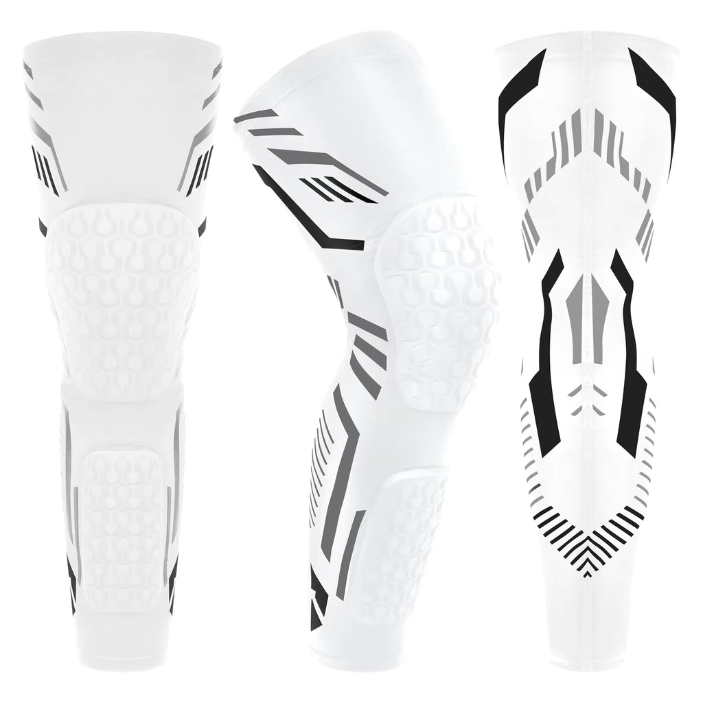 Long Leg Knee Compression Sleeve Knee Protector Cycling Basketball Eva Knee Sleeves Brace Support